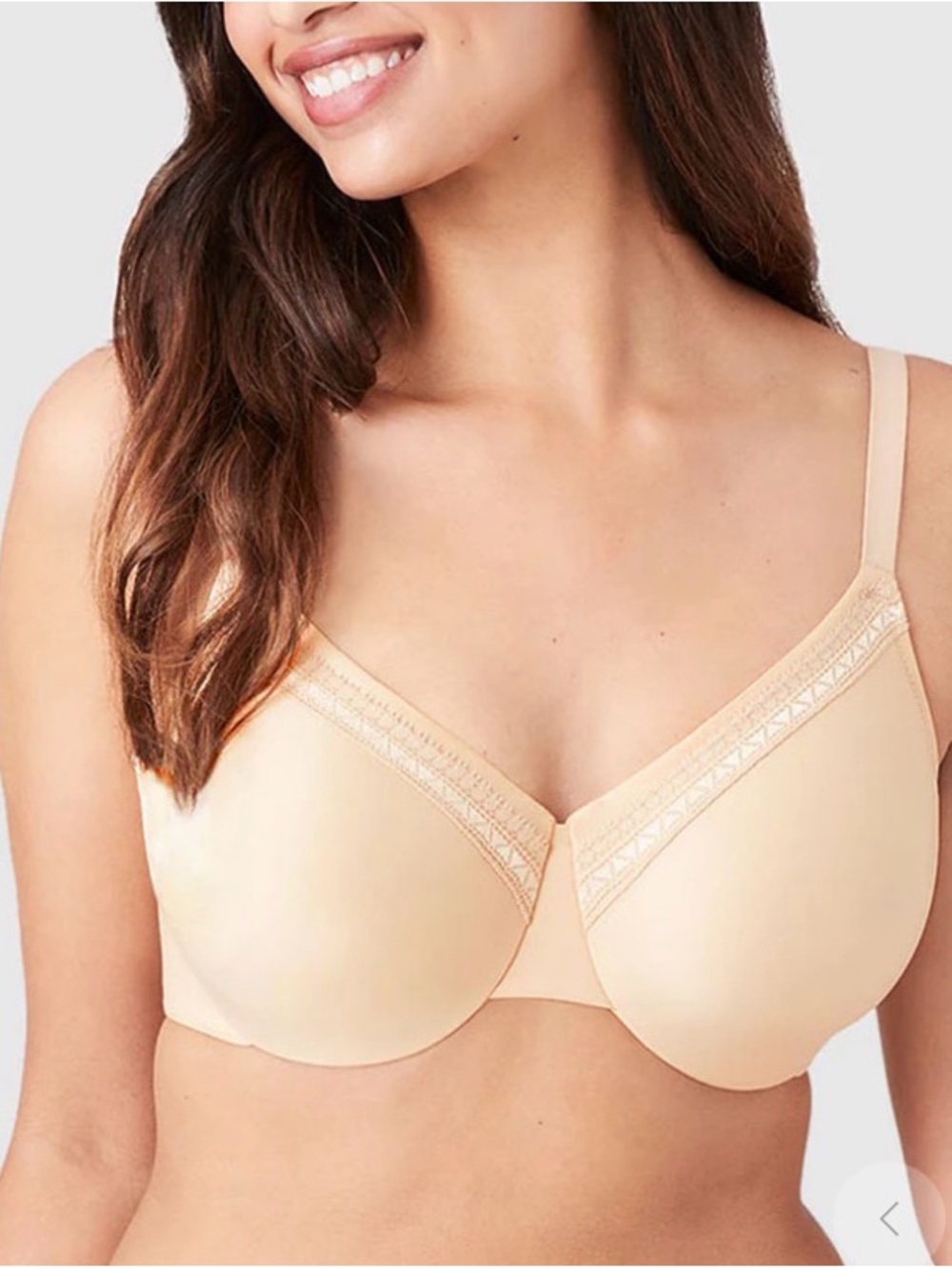 Wacoal beige NWOT Perfect Primer Full Figure Underwire Bra  sz 38 DDD $74